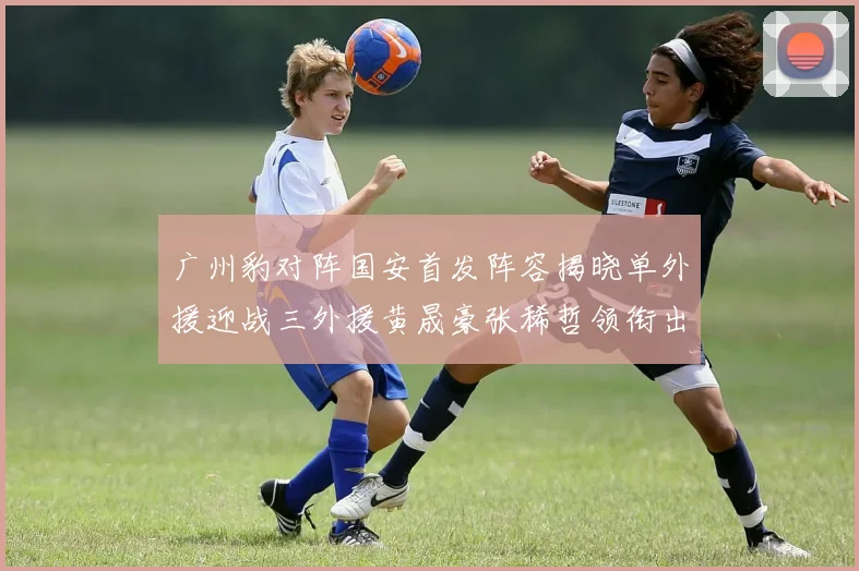 广州豹对阵国安首发阵容揭晓单外援迎战三外援黄晟豪张稀哲领衔出战